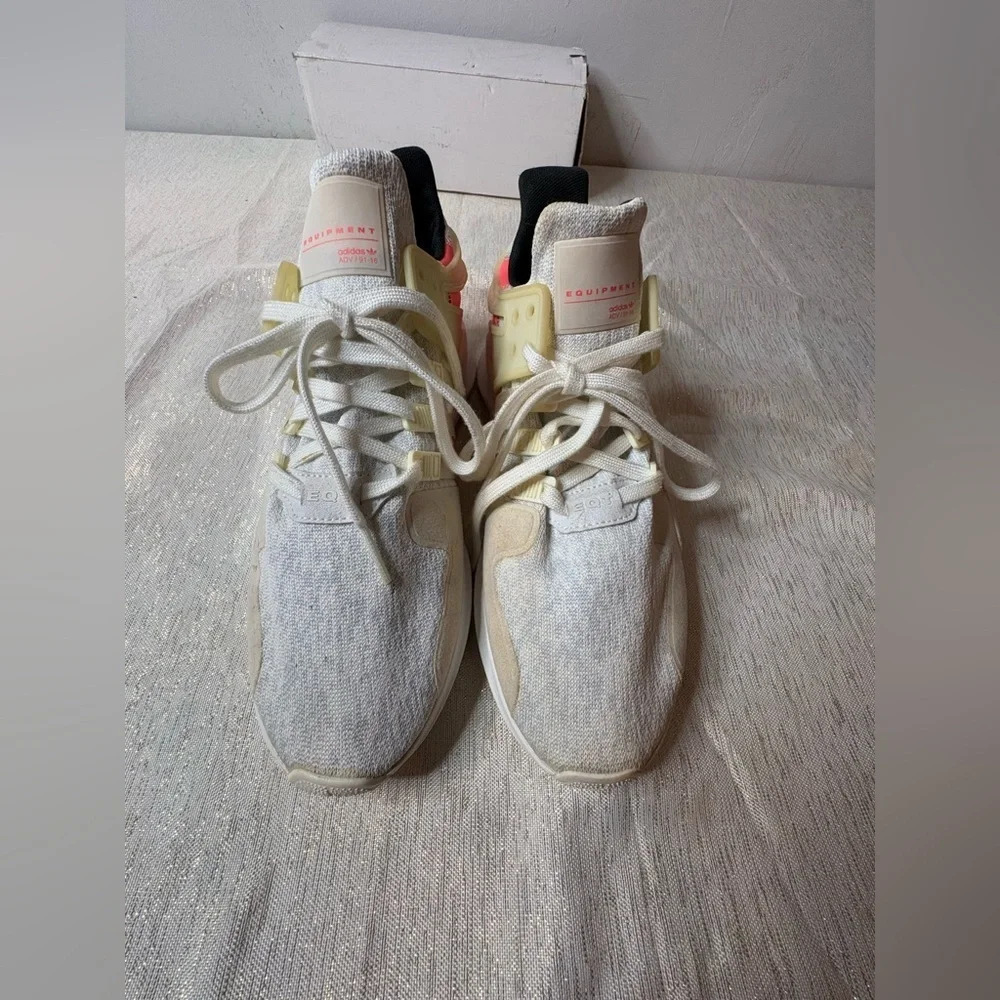Adidas EQT Support ADV Sneakers White Turbo Outdoor Athleisure Men's 12